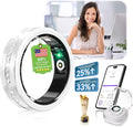 10 Gen Diamond Smart Ring and Wireless Charging Case【Industry Ranking No.1 – 0 Measurement Error】 2026 Smart Ring for Women & Men for Sleep Tracking Wearable Device,Fitness Ring【Slive 10#】