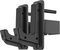 SELEWARE Solid Steel J Hooks for 2" x 2" or 3" x 3" Tube Power Cage with 1" 1/2" or 5/8" Hole Squat Rack Attachment, J-Hook Barbell Holder for Power Rack, Set of 2