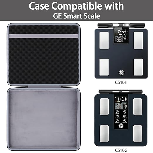 co2CREA Hard Carrying Case for GE Smart Scale, Compatible with CS10G/CS10H, Shockproof, Water-Resistant EVA Storage Bag with Handle for Travel and Home Organization