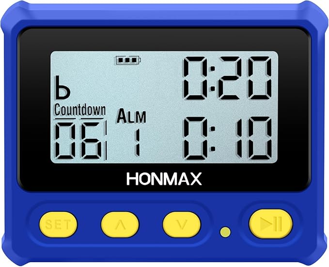 8200 Interval Timer and Stopwatch, Backlight, USB-C Charged, Clock
