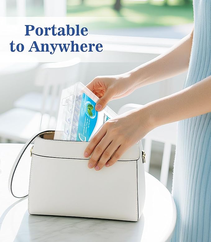 48 Pack 5 in 1 Disposable Mini Toothbrushes with Toothpaste, Floss, Pick & Tongue Scraper, Individually Wrapped, Portable Toothbrush Travel Set for Kids Adults, Mint Flavor