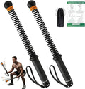 Weighted Cordless Battle Ropes - Portable Ropeless Training Ropes with Adjustable Resistance for Home Gym, Indoor HIIT Workouts, Full Body Strength & Cardio Exercise Equipment for Men Women (2-Pack, 3 lbs)