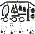 Weight Cable Pulley System Gym, Upgraded Fitness LAT and Lift Pulley System Attachments for LAT Pull Down, Biceps Curl Workout, Tricep, Home Gym Gravity Pulley System Set.