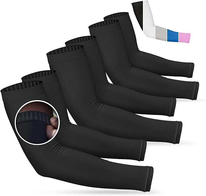 SportsTrail Cooling Arm Sleeves for Men & Women – Breathable, UV Sun Protection, Sports Arm Sleeves for Women, Men & Youth