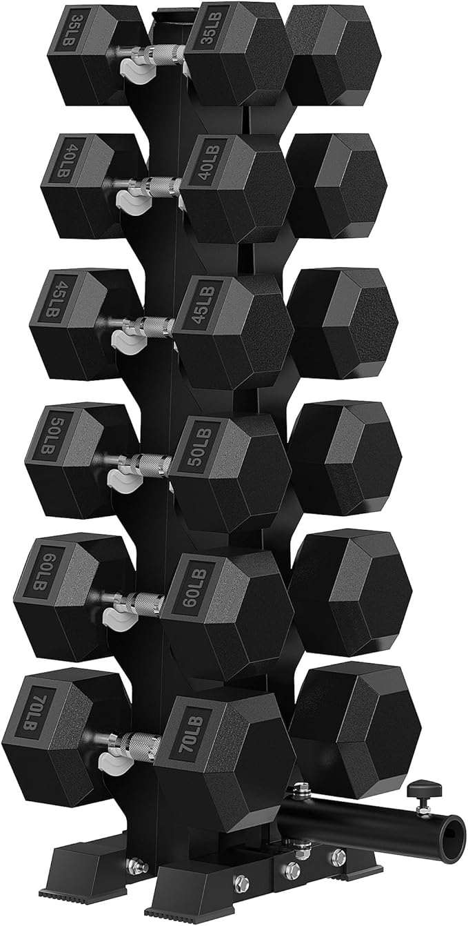 HANDBODE Dumbbell Rack A Frame Weight Rack Stand Dumbbell Weight Storage for Home Gym, Space-Saving Weight Stand for Home Gym