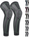 Full Leg Sleeves Long Compression Leg Sleeve Knee Sleeves Protect Leg, for Man Women Basketball, Arthritis Cycling Sport