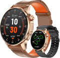 Smart Watch for Men Built-in GPS(Answer/Make Call/Text), 1.46" AI Smartwatch for Android Phones/iPhone, 100+ Sport Mode Fitness Tracker with Health/Sleep Monitor, Compass/Barometer/Altitude(2 Straps)