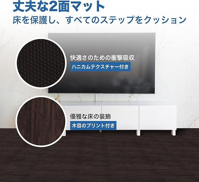 Yes4All EVA Interlocking Mats, Puzzle Floor Tiles, Foam Floor Padding with Border for Furniture, Home Space, Living Room, Garage