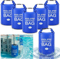 Soulchen 6 Pack Pool Ladder Weights, Heavy Duty Universal Pool Step Weights Sand Bags with Handles for Above Ground Swimming Pools, Durable Waterproof Foldable (25l/50lb)