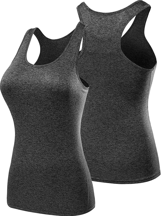 NELEUS Women's 3 Pack Compression Base Layer Dry Fit Tank Top