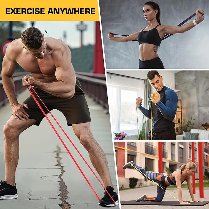 Resistance Bands, Pull Up Assistance for Men/Women, Exercise Bands, Workout Bands for Body Stretching, Physical Therapy, Muscle Training