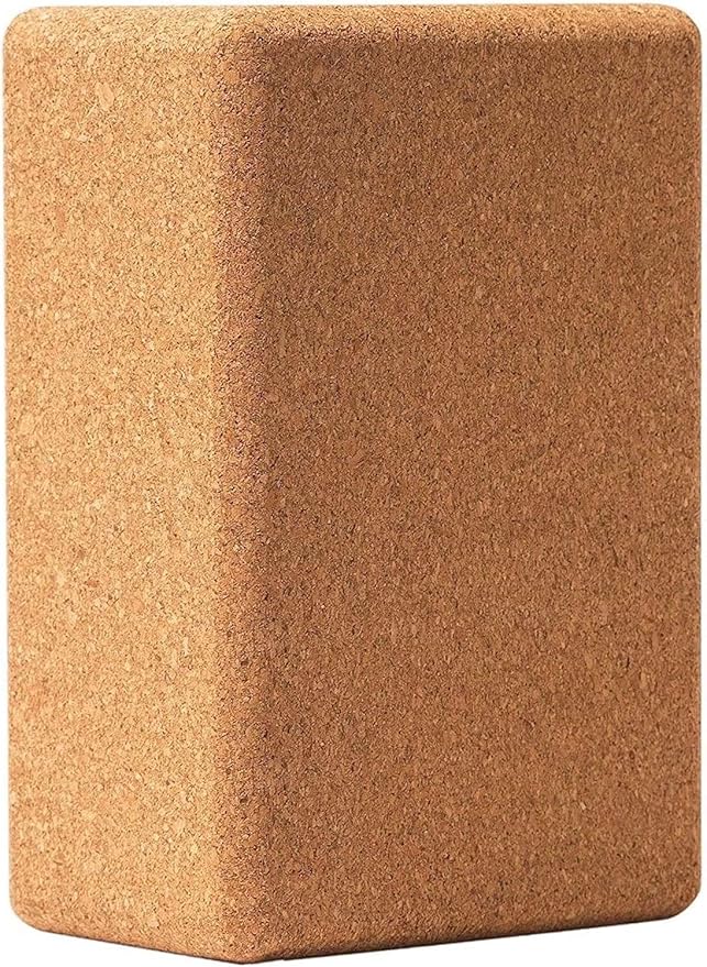 Cork Yoga Blocks 2 Pack Set -Natural Cork from Portugal, 9"x6"x4" Yoga Blocks Non-Slip&Anti-Tilt for Women| Men, Lightweight, Odor-Resistant| Moisture-Proof, Perfect Yoga Equipment