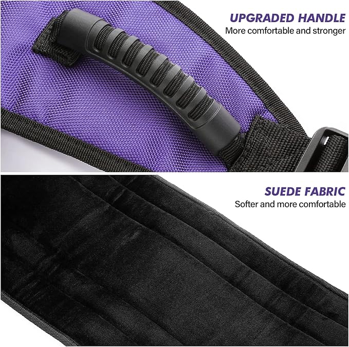 VERY100 Gait Belt Transfer Belt with Padding Handles,Transfer Belts for Lifting Seniors with One-Click Buckle,Medical Nursing Gait Belt for Patient Assist-Elderly, Handicap, Physical Therapy