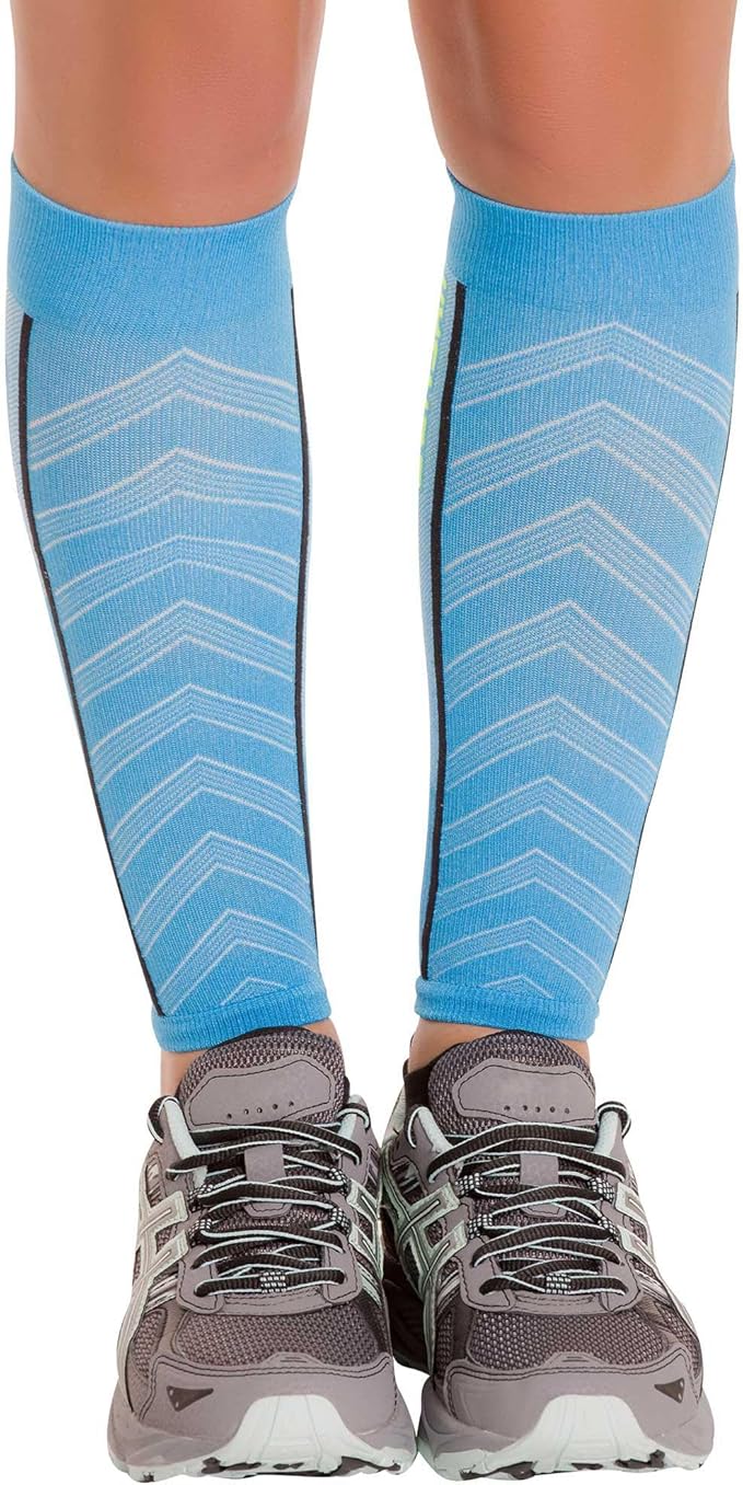 Zensah Featherweight Compression Leg Sleeves - Relieve Shin Splints, Calf Strains