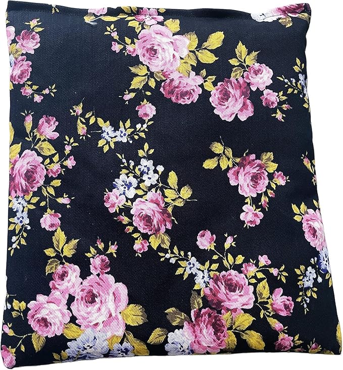 Liberty21 Corn Filled Heating Pad with Removable Washable Cover. Natural Heat Therapy for Lower Back, Neck, Shoulders, Cramps. (Bloom)
