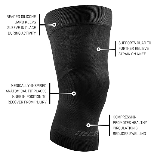 CEP Light Support Knee Sleeve, Black, Unisex, L