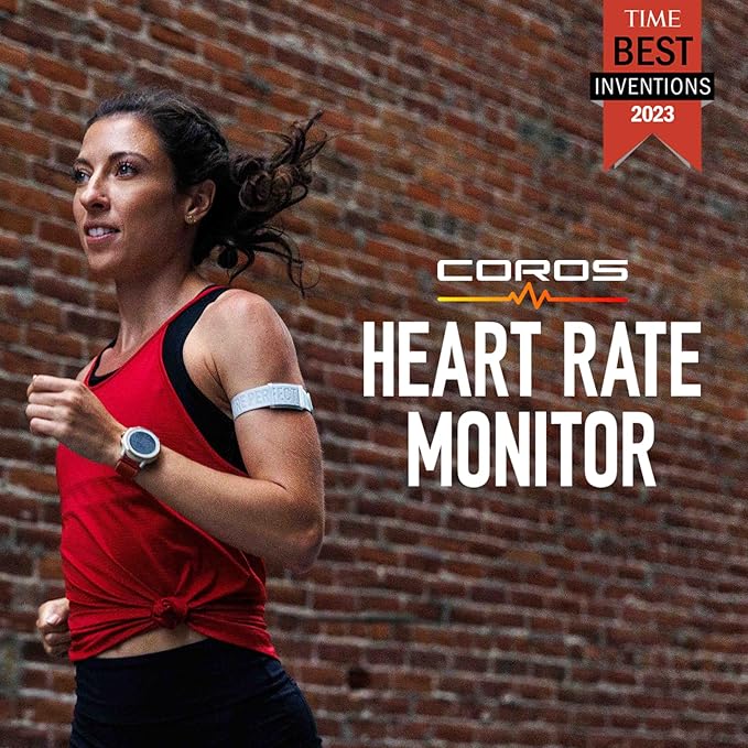 COROS Heart Rate Monitor, Comfort, Easy to wear, Auto-wear Detection, Advanced Sensor, Precise Data, Bluetooth, 38 Hours Battery Life, Connects up to 3 Devices at Once, for Run and Bike