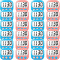 Classroom Timers for Teachers Kids Large Magnetic Digital Timer Teacher Supplies 24 Pack-Blue Pink