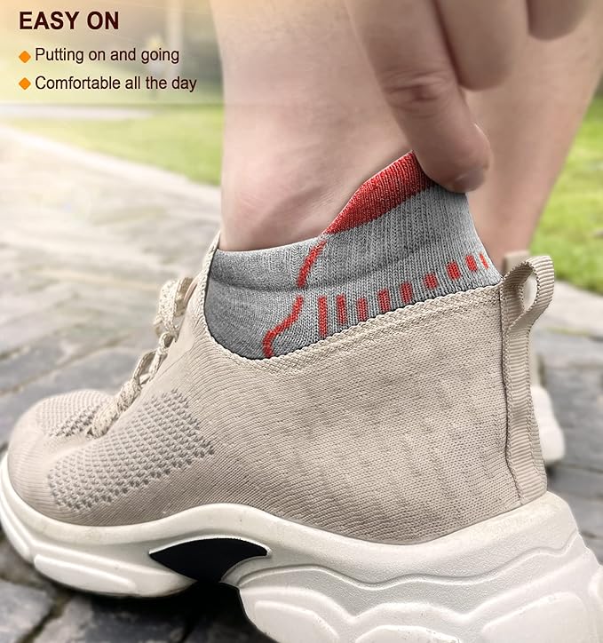 BULLIANT Men Running Socks,Active Ankle Socks No Show For Men With Cushioned Footbed Arch Support Breathable Wicking
