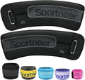 Sportneer Ankle Weights 0.5/1/2/3/5 LBS 1 Pair Wrist Leg Arm Weights for Women Men Kids Child with Adjustable Straps, Strength Weighted for Jogging Running Walking Fitness Gym Workout