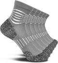 IRAMY Ankle Compression Socks for Men Athletic Running Socks with Cushioned Support 3/5 Pairs