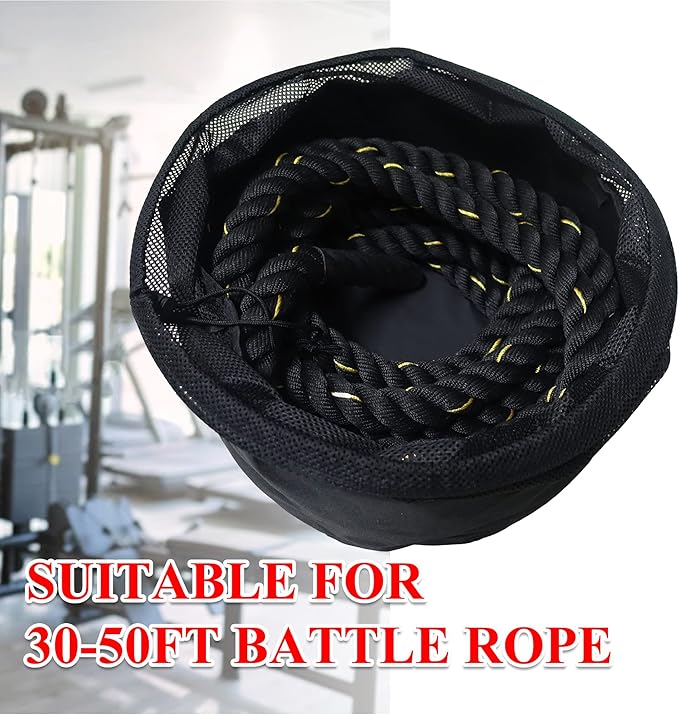 J Bryant Fitness Battle Rope Storage Bag for Outdoor & Indoor Storage Suitable for Storing Combat Training Ropes Heavy Jump Ropes