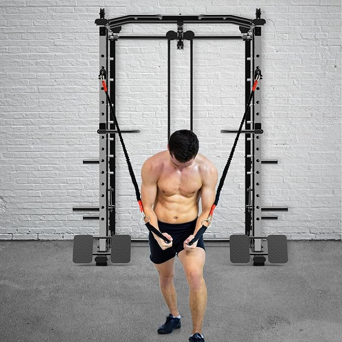 Resistance Band Anchors, Rack Attachment for Power Rack with 1" or 5/8" Hole, Adjustable Multi Point Workout Hook for Strength Training, Fitness, Physical Therapy, 2 Pack