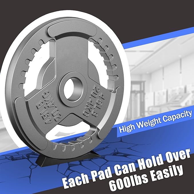 HarderWill Deadlift Jack Alternative (1 Pair) Easy to Load and Unload Weight Plates, Perfect for Deadlift, Crossfit, Powerlifting, Weightlifting, Home Gym for Your Gym Bag
