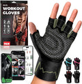 MhIL Workout Gloves for Men – Comfortable Gym Gloves for Men with Enhanced Grip for Safety and Hand Protection – Weight Lifting Protection with Wrist Wraps Support for Performance Boost and Style