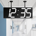 CHKOSDA 19" Double Sided Digital Wall Clock Large, Remote Controlled LED Dual Face Clock with White Digits, Auto-Dimming, Heat-Resistant Frame for Hospital, Office, School, AC Powered.