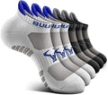 BULLIANT Men Running Socks,Active Ankle Socks No Show For Men With Cushioned Footbed Arch Support Breathable Wicking