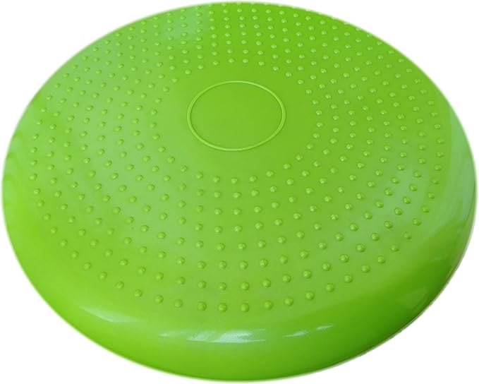 AppleRound Inflated Wobble Cushion with Hand Pump, Air Stability Board (Extra Thick), Core Balance Disc for Adults, Sensory Wiggle Seat for Kids, Flexible Seating for All Age, 13.5in / 34cm Diameter