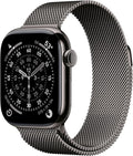 Apple Watch Series 11 [GPS + Cellular 42mm] Smartwatch with Slate Titanium Case with Slate Milanese Loop. Sleep Score, Fitness Tracker, Health Monitoring, Always-On Display, Water Resistant