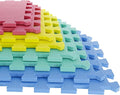 Interlocking Floor Mats - 16-Piece Nontoxic Exercise Mat or Play Mat for Toddlers, Babies or Kids - Foam Padding for Home Gym by Stalwart (Multicolor)