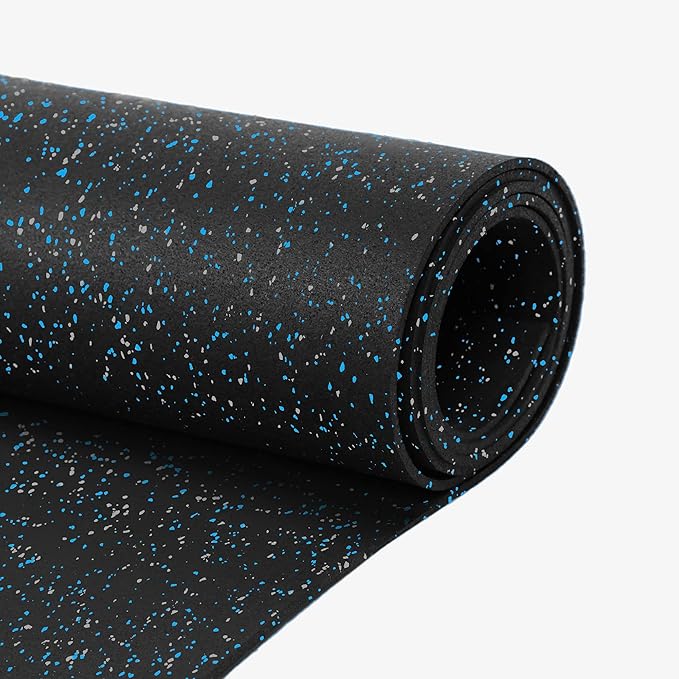 Flooring Inc's 1/4" Thick Tough Rubber Flooring Roll | Flexible Recycled Rubber Floor Mats for Home Gym | Heavy Duty Rubber Mat for Home Gyms, Sheds, Horse Stall Mat or Trailer