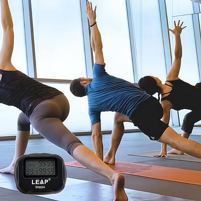 LCD Digital Large Display Alarm Interval Timer TF6204 Trainning Running Yoga Weight Lifting Running Stopwatch Sports Timer
