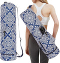 sportsnew Yoga Mat Bag with Water Bottle Pocket and Bottom Wet Pocket, Exercise Yoga Mat Carrier Multi-Functional Storage Bag, Patent pending