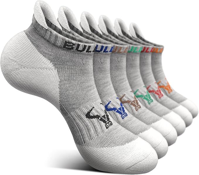 BULLIANT Men Running Socks,Active Ankle Socks No Show For Men With Cushioned Footbed Arch Support Breathable Wicking