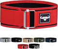 IBRO Quick Locking Premium Weight Lifting Belt - Back Support for Powerlifting, Cross Training & Gym Bodybuilding - 4 Inch Nylon Men and Women with Metal Buckle for Core Stability