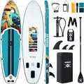 10’6’’ Inflatable Stand Up Paddle Board (SUP) for Adults and Youth with Non-Slip Deck – Complete Accessories Kit, for Fishing, Yoga, Fitness & Family Fun