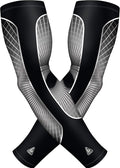 B-Driven Sports Pro Fit Compression Arm Sleeves for Men Women & Youth - Volleyball Golf Running Baseball Basketball - Pair