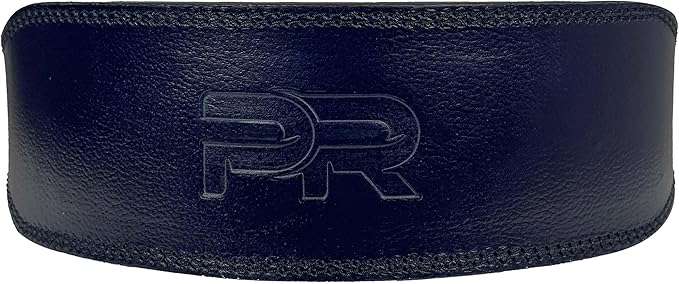 Women's 100% Pure Heritage Full Grain Leather Lifting Belt – Handcrafted with Extra Padding, Double Prong Buckle & Double Stitching (Dark Blue M)