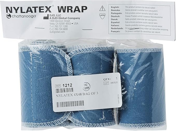 Chattanooga Nylatex Therapeutic Treatment Wrap: 4" W x 48" L, 3 Count