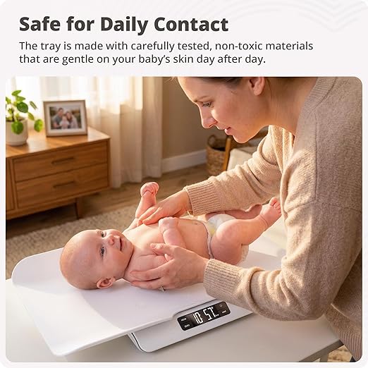 Greater Goods Medical-Grade Baby Scale, FDA Class I Device, Digital Infant & Toddler Scale, 0.1 oz Precision Sensor, 2.3–66 lb Range, Consistent Readings for Wiggly Babies, Skin Contact Tested