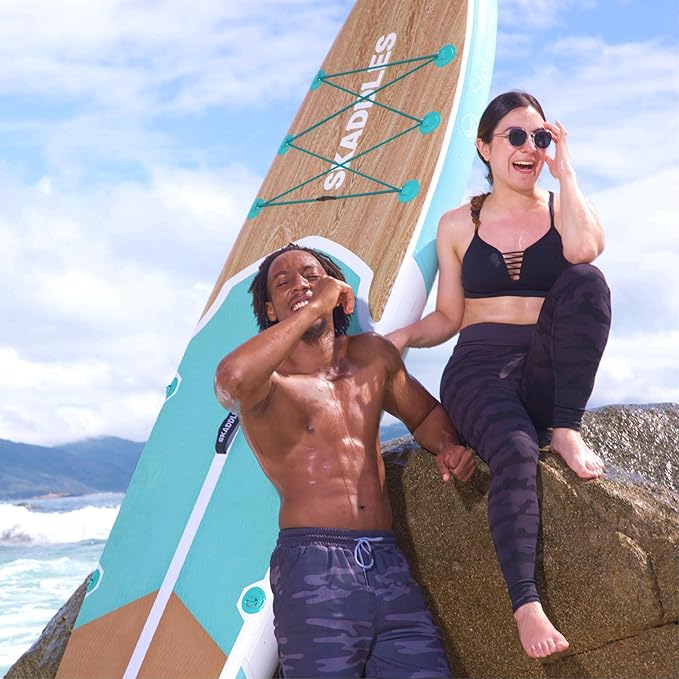 10’6’’ Inflatable Stand Up Paddle Board (SUP) for Adults and Youth with Non-Slip Deck – Complete Accessories Kit, for Fishing, Yoga, Fitness & Family Fun
