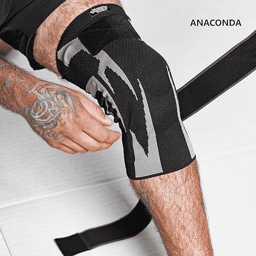 Anaconda Fightwear Stabilizer Knee Brace (XX-Large) - Compression Support Sleeve with Spring Stabilizers for Shock Absorption & Joint Health - Fits Left or Right Leg - Ideal for Athletes, Men & Women