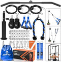 SERTT Home Gym Pulley System - Tricep Workout, Lat Pulldown, Biceps Curl, Triceps, Shoulders, Back, Forearm, Weight Cable for Squat Rack, Garage