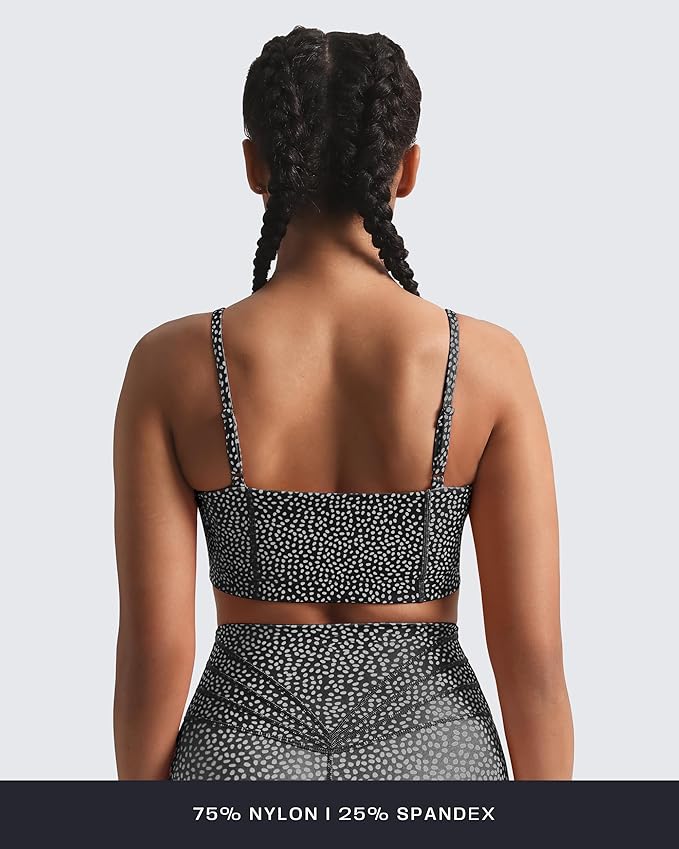 Aoxjox Women's Workout Bandeau Bras Training Fitness Running Yoga Crop Tank