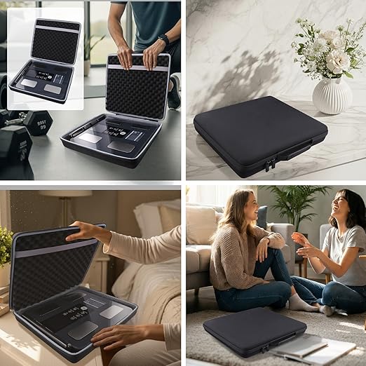 co2CREA Hard Carrying Case for GE Smart Scale, Compatible with CS10G/CS10H, Shockproof, Water-Resistant EVA Storage Bag with Handle for Travel and Home Organization