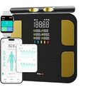 Behnke Pro Max Smart Body Scale with 8 Electrodes – Body Composition Scale with 28 Metrics, Weight, BMI, Body Fat, Muscle Mass, Visceral Fat, BMR, Bluetooth App